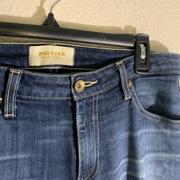 Size 31 Big Star Desi skinny woman’s jeans Dark Denim - Picture 5 of 11